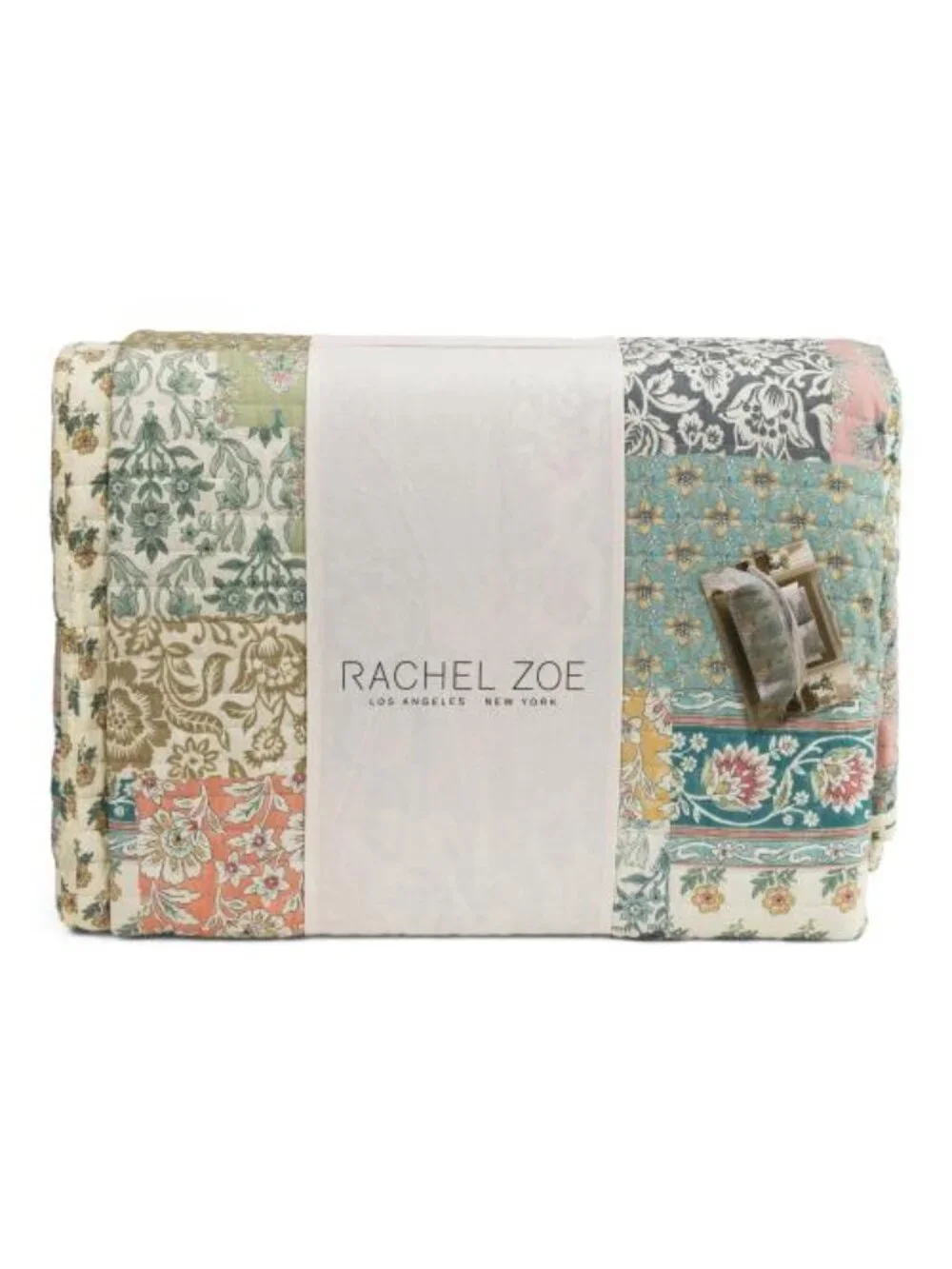 RACHEL ZOE 3pc Cotton Patchwork Quilt Set